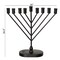 Vintiquewise Wall Mount 9-Branch Hanukkah Menorah, Mid-Century Elegant Illuminated Display, Decorative Judaica Accent and Meaningful Gift for Hanukkah Celebrations
